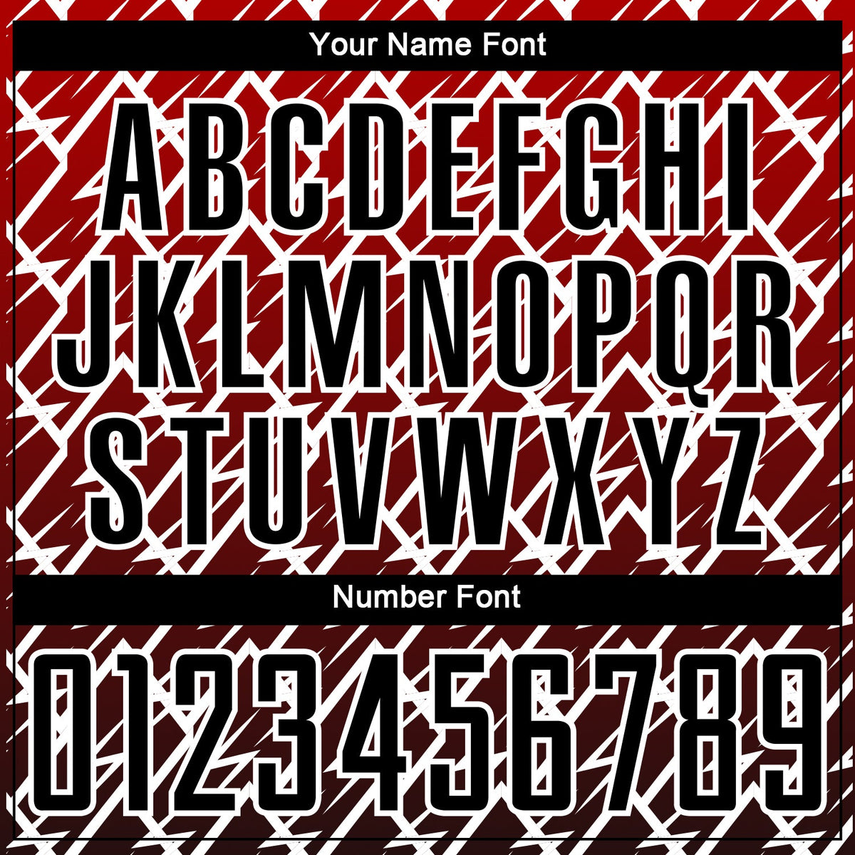 Custom Red Black-White Lightning Sublimation Soccer Uniform Jersey