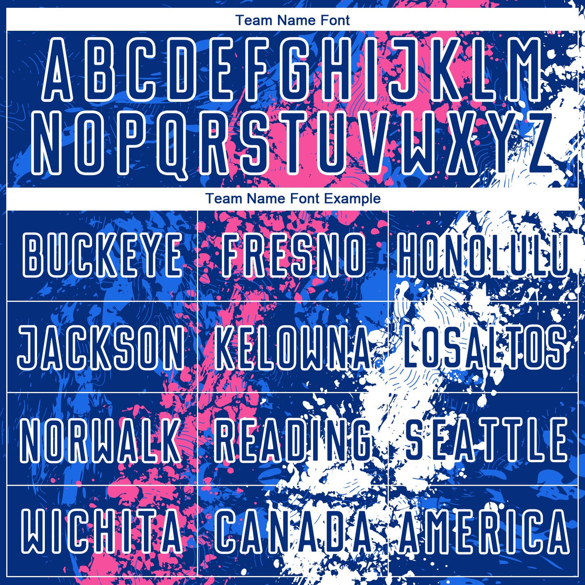 Custom Royal Pink-White Dripping Splatter Art Sublimation Soccer Uniform Jersey